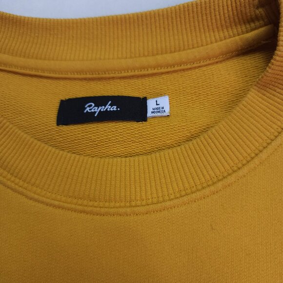 Rapha Bike Cycle Yellow Sweatshirt (L) - Picture 3 of 8